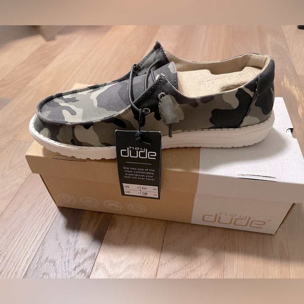 Brand new Hey Dudes. Women’s size 9.